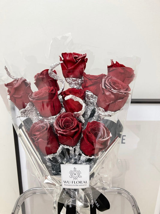 Preserved Red Rose Bouquet