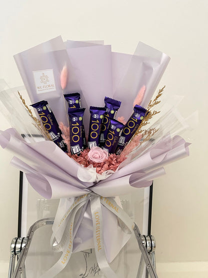 Chocolate Bouquet with Dry Flower