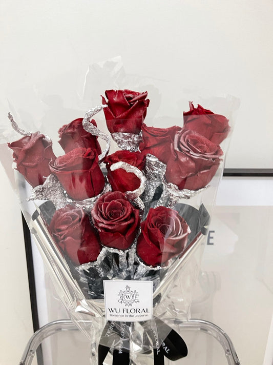 Red Eternal Rose Bouquet