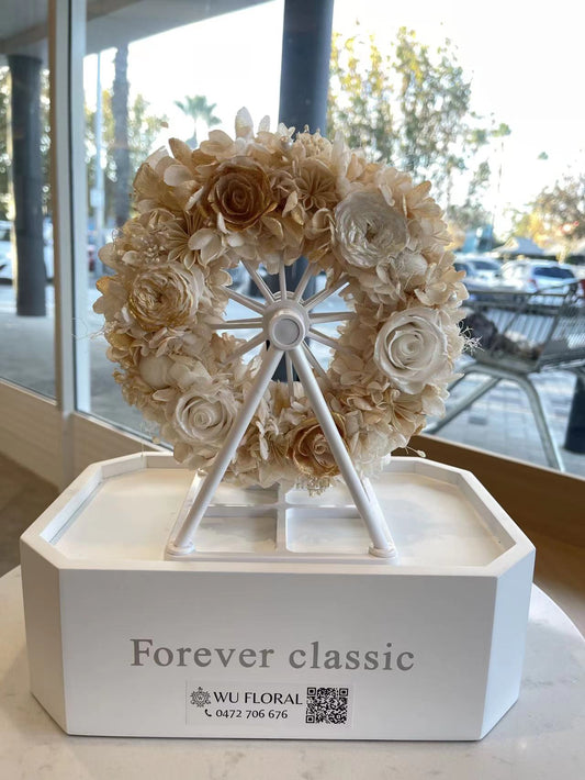 Ferris wheel flower ring with bluetooth speaker